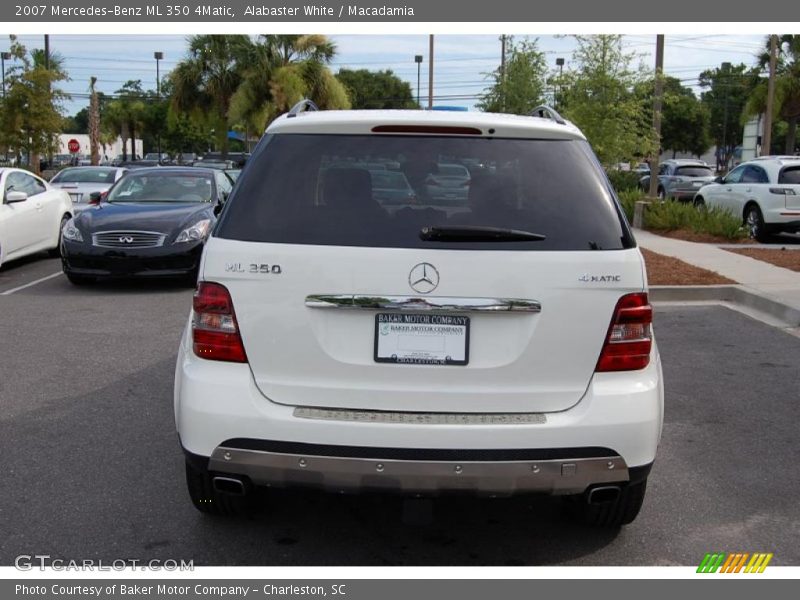 Alabaster White / Macadamia 2007 Mercedes-Benz ML 350 4Matic