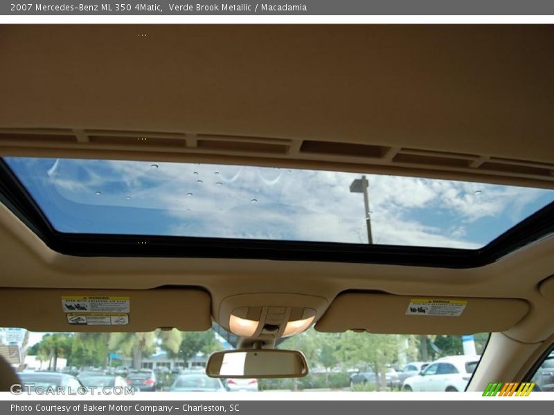 Verde Brook Metallic / Macadamia 2007 Mercedes-Benz ML 350 4Matic