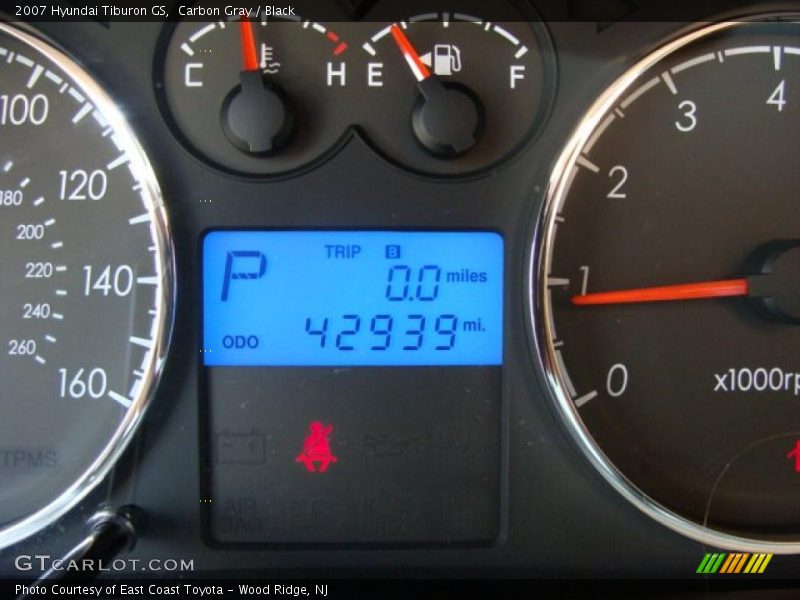 Carbon Gray / Black 2007 Hyundai Tiburon GS