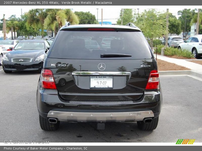 Verde Brook Metallic / Macadamia 2007 Mercedes-Benz ML 350 4Matic
