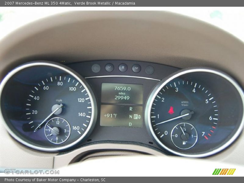 Verde Brook Metallic / Macadamia 2007 Mercedes-Benz ML 350 4Matic