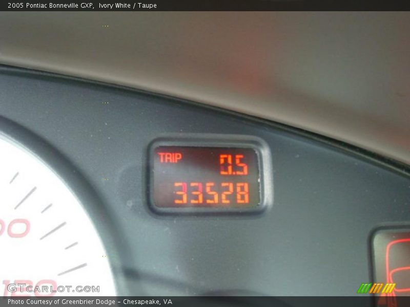 Ivory White / Taupe 2005 Pontiac Bonneville GXP