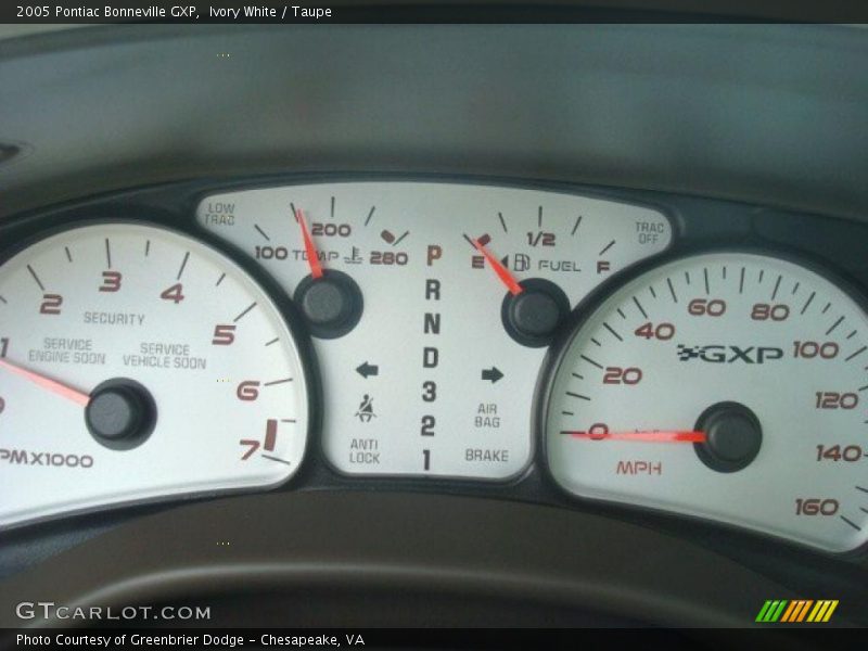 Ivory White / Taupe 2005 Pontiac Bonneville GXP