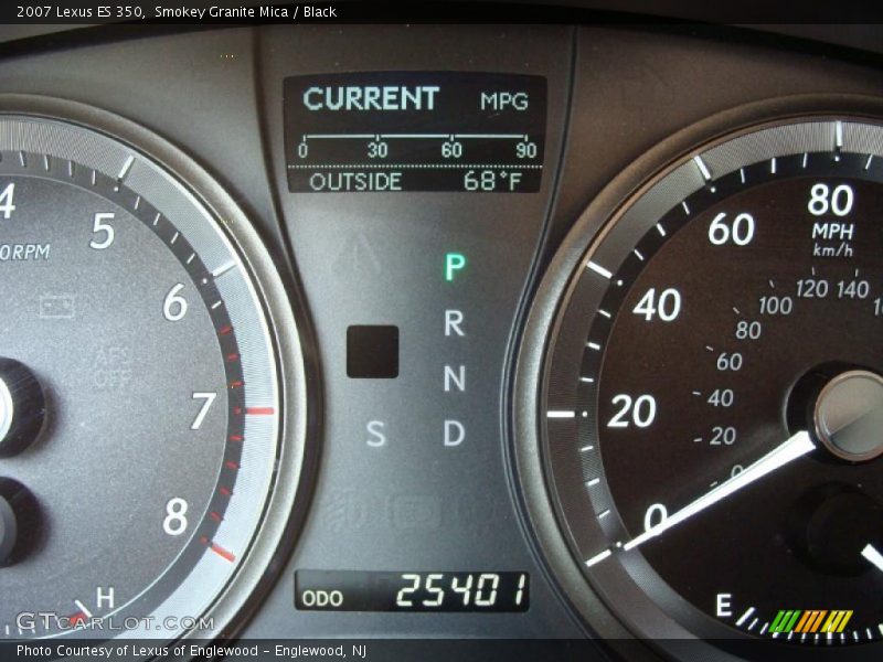 Smokey Granite Mica / Black 2007 Lexus ES 350