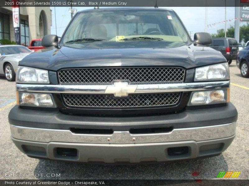 Black / Medium Gray 2005 Chevrolet Silverado 1500 LS Crew Cab