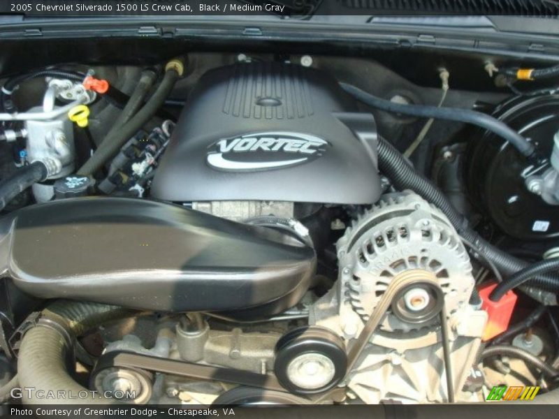 Black / Medium Gray 2005 Chevrolet Silverado 1500 LS Crew Cab