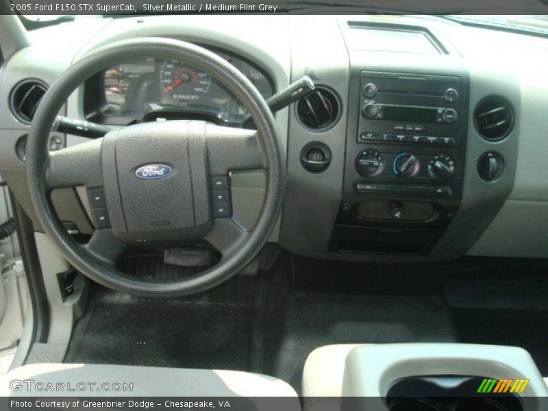 Silver Metallic / Medium Flint Grey 2005 Ford F150 STX SuperCab