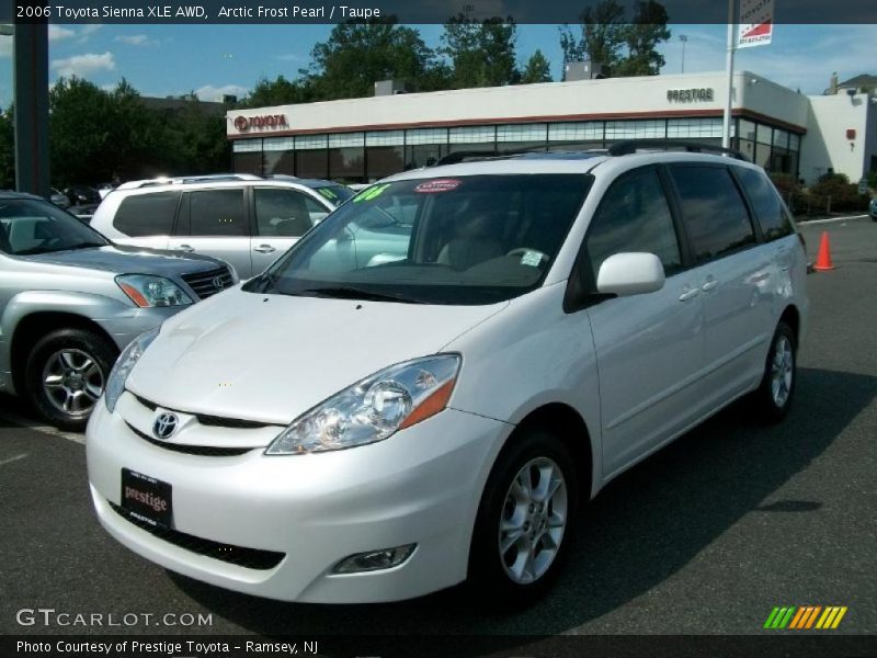 Arctic Frost Pearl / Taupe 2006 Toyota Sienna XLE AWD
