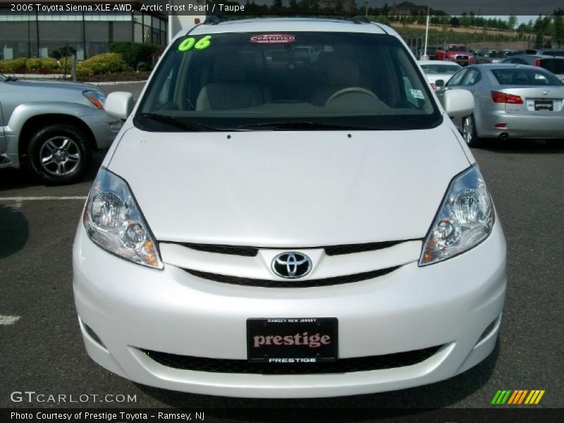 Arctic Frost Pearl / Taupe 2006 Toyota Sienna XLE AWD