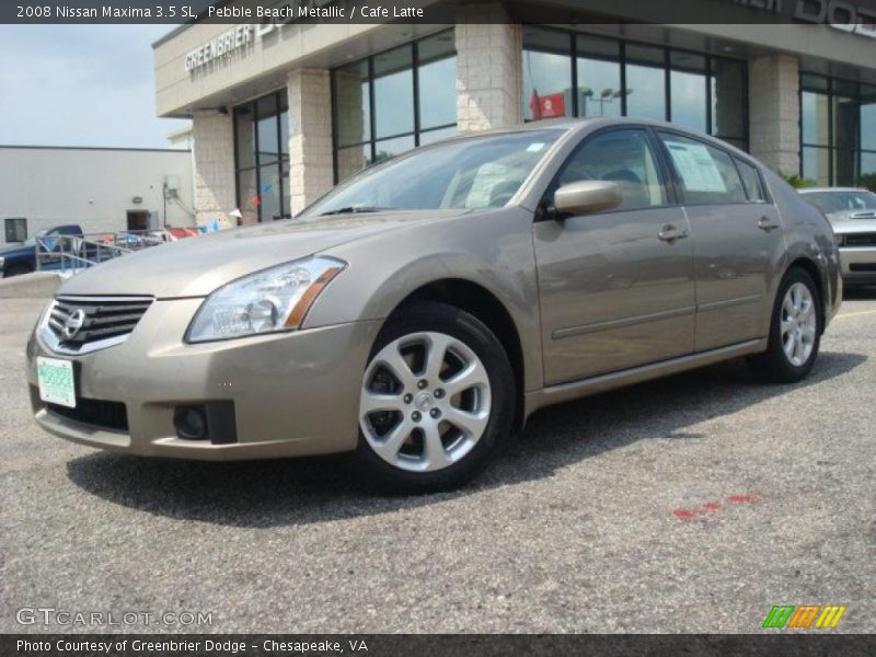 Pebble Beach Metallic / Cafe Latte 2008 Nissan Maxima 3.5 SL