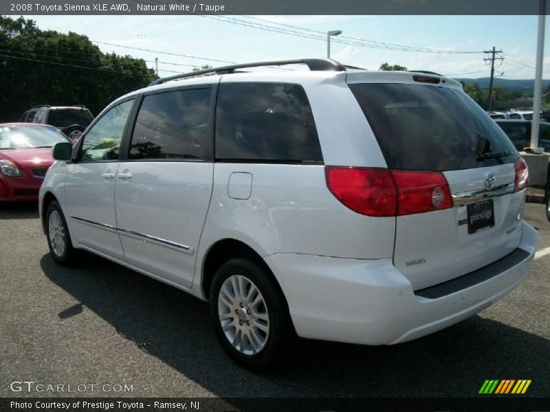 Natural White / Taupe 2008 Toyota Sienna XLE AWD