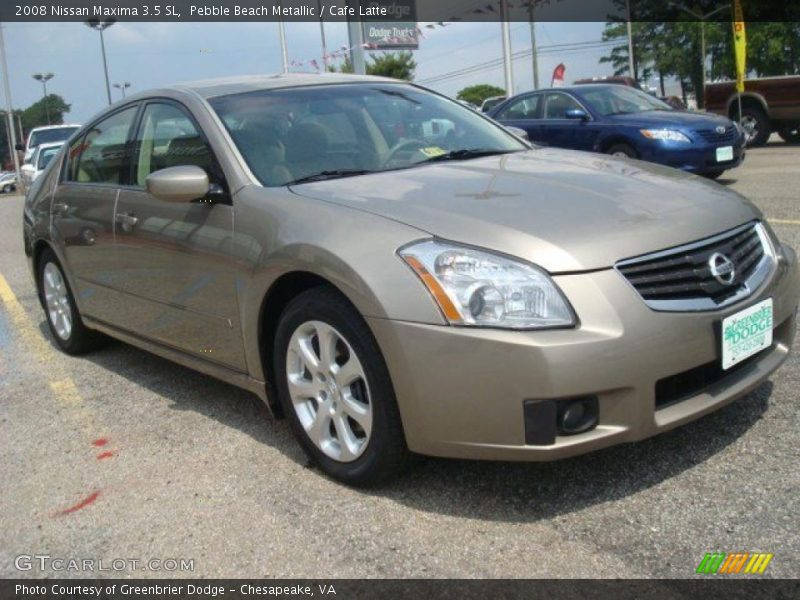 Pebble Beach Metallic / Cafe Latte 2008 Nissan Maxima 3.5 SL