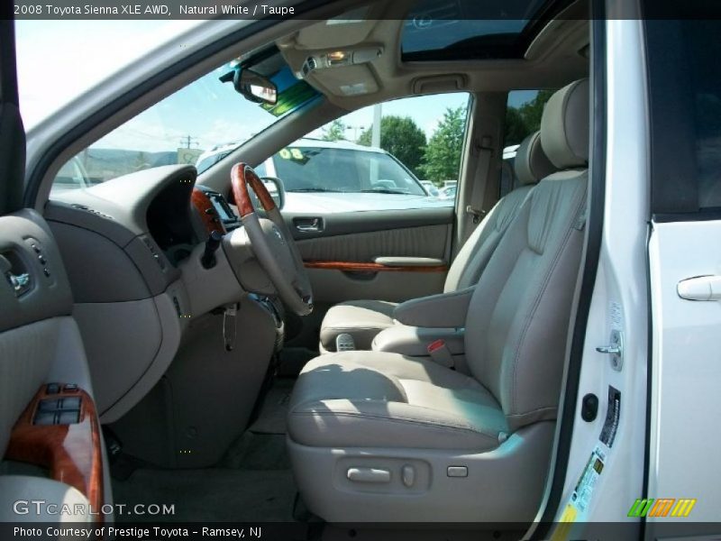 Natural White / Taupe 2008 Toyota Sienna XLE AWD
