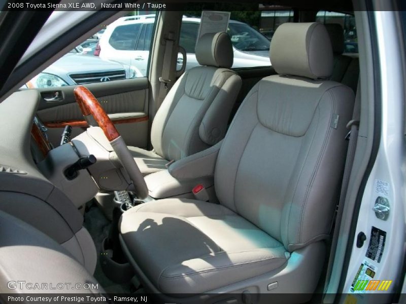 Natural White / Taupe 2008 Toyota Sienna XLE AWD