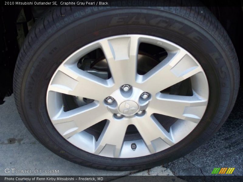 Graphite Gray Pearl / Black 2010 Mitsubishi Outlander SE