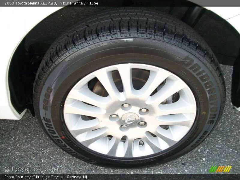 Natural White / Taupe 2008 Toyota Sienna XLE AWD