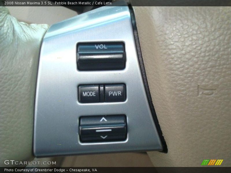 Pebble Beach Metallic / Cafe Latte 2008 Nissan Maxima 3.5 SL