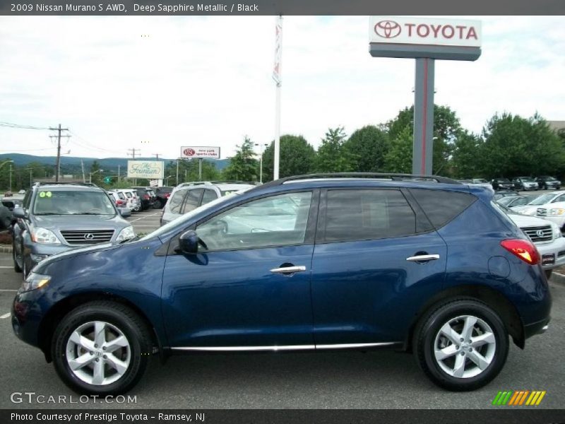 Deep Sapphire Metallic / Black 2009 Nissan Murano S AWD