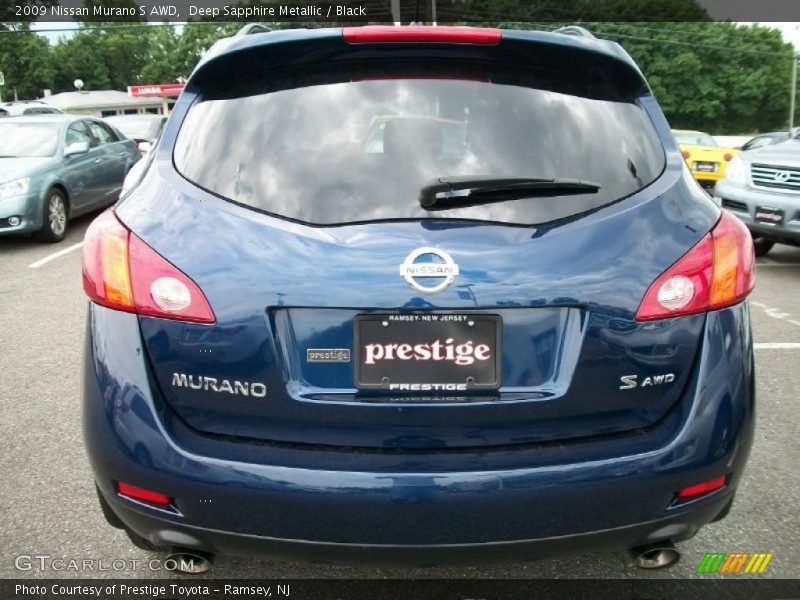 Deep Sapphire Metallic / Black 2009 Nissan Murano S AWD