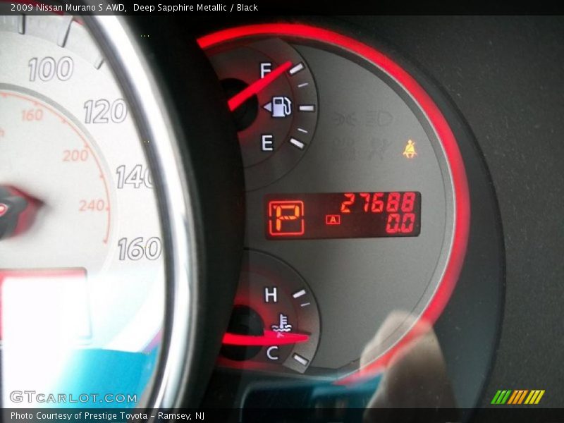 Deep Sapphire Metallic / Black 2009 Nissan Murano S AWD