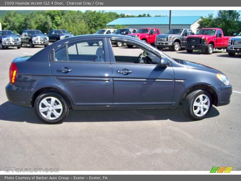 Charcoal Gray / Gray 2009 Hyundai Accent GLS 4 Door