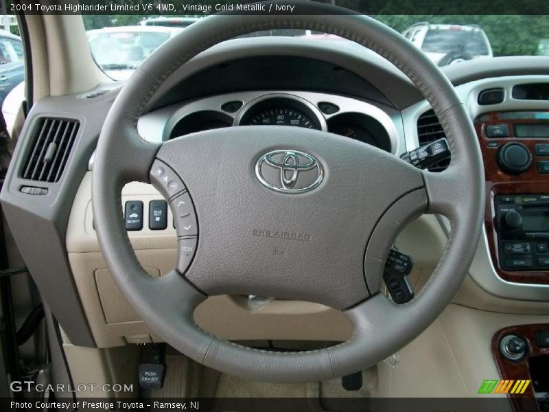 Vintage Gold Metallic / Ivory 2004 Toyota Highlander Limited V6 4WD
