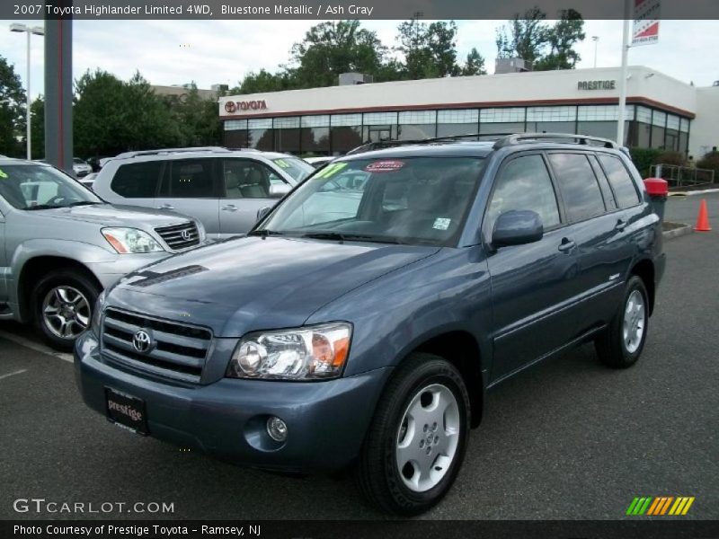 Bluestone Metallic / Ash Gray 2007 Toyota Highlander Limited 4WD