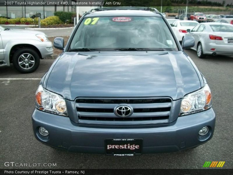 Bluestone Metallic / Ash Gray 2007 Toyota Highlander Limited 4WD
