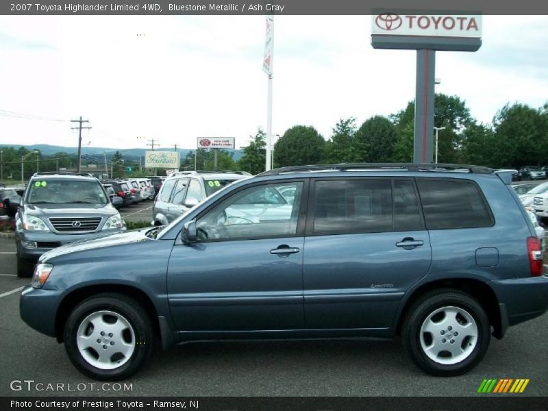 Bluestone Metallic / Ash Gray 2007 Toyota Highlander Limited 4WD