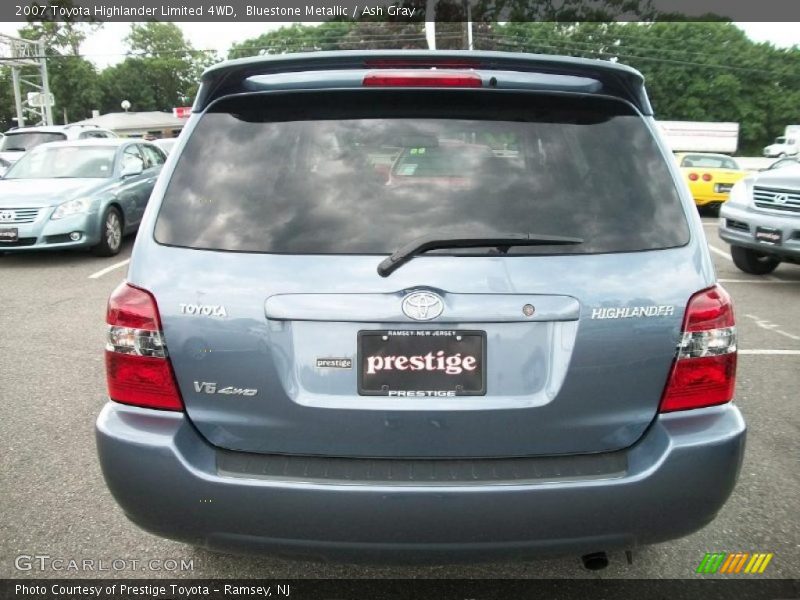 Bluestone Metallic / Ash Gray 2007 Toyota Highlander Limited 4WD