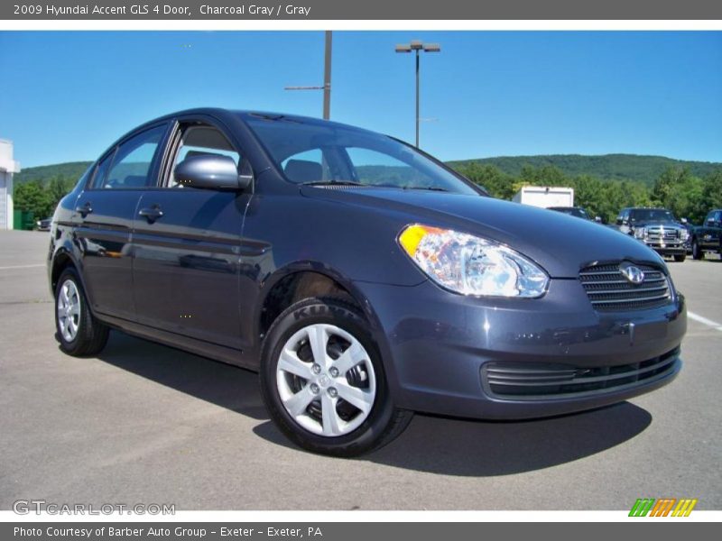 Charcoal Gray / Gray 2009 Hyundai Accent GLS 4 Door