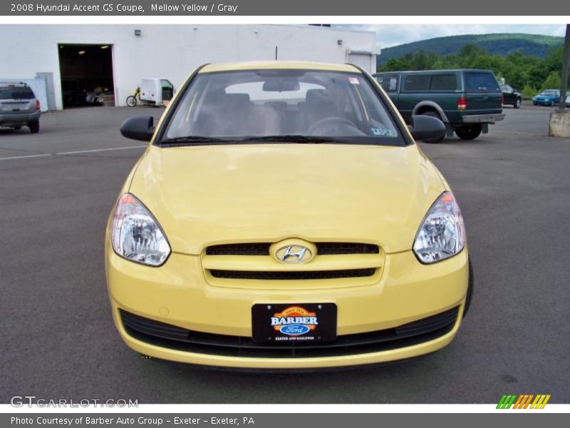 Mellow Yellow / Gray 2008 Hyundai Accent GS Coupe