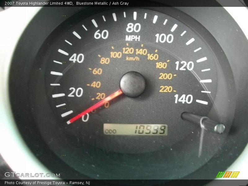 Bluestone Metallic / Ash Gray 2007 Toyota Highlander Limited 4WD