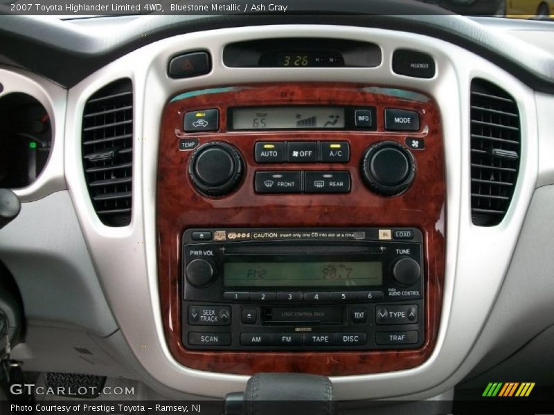 Bluestone Metallic / Ash Gray 2007 Toyota Highlander Limited 4WD