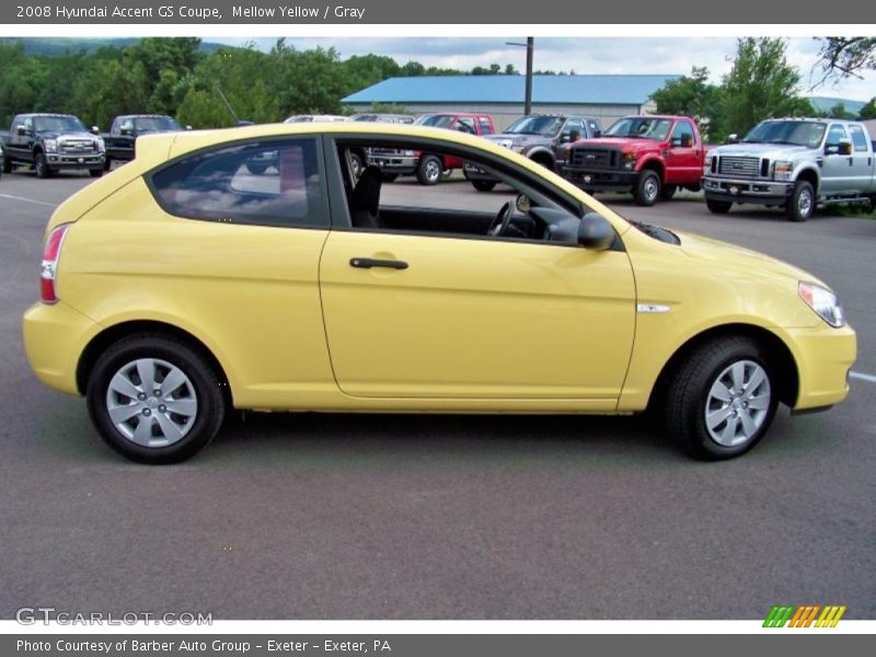 Mellow Yellow / Gray 2008 Hyundai Accent GS Coupe