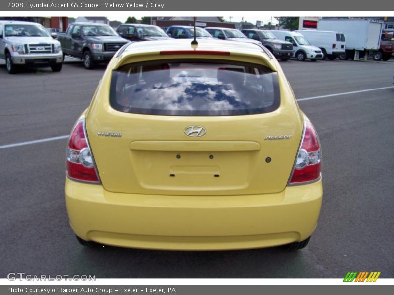 Mellow Yellow / Gray 2008 Hyundai Accent GS Coupe