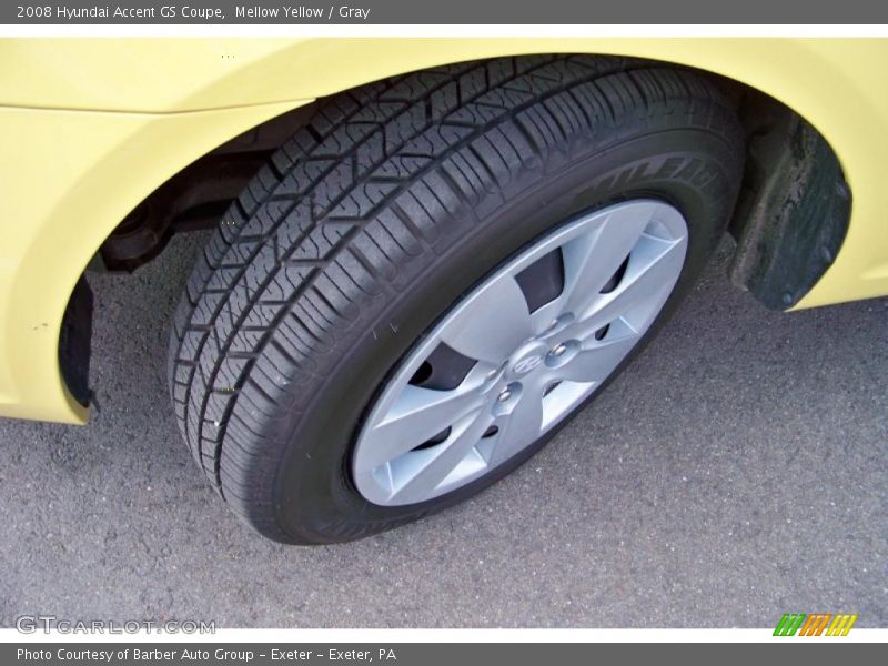 Mellow Yellow / Gray 2008 Hyundai Accent GS Coupe