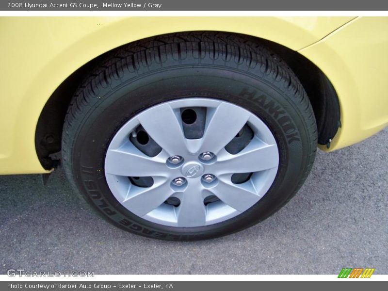 Mellow Yellow / Gray 2008 Hyundai Accent GS Coupe