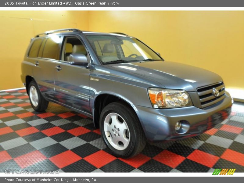 Oasis Green Pearl / Ivory 2005 Toyota Highlander Limited 4WD