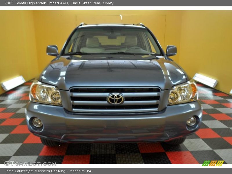Oasis Green Pearl / Ivory 2005 Toyota Highlander Limited 4WD
