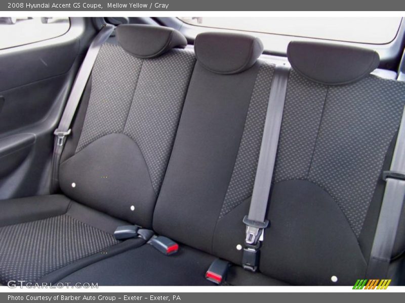 Mellow Yellow / Gray 2008 Hyundai Accent GS Coupe