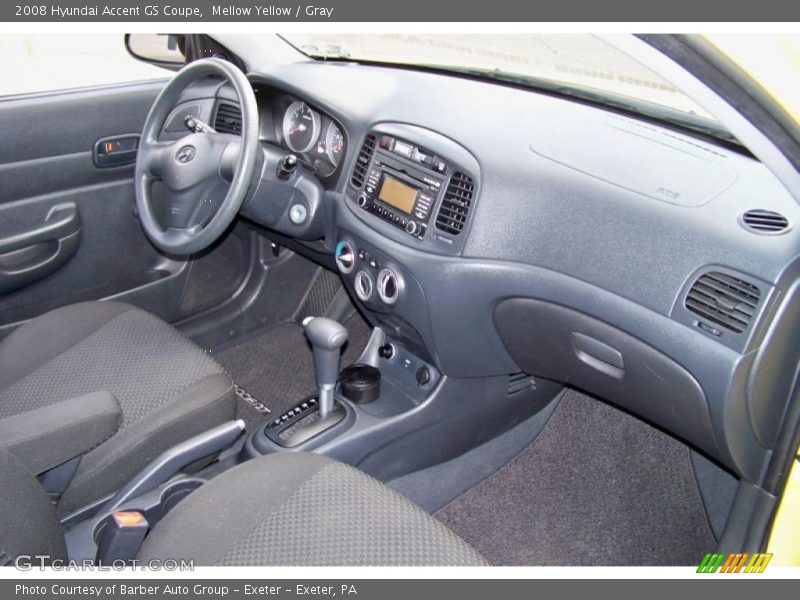 Mellow Yellow / Gray 2008 Hyundai Accent GS Coupe