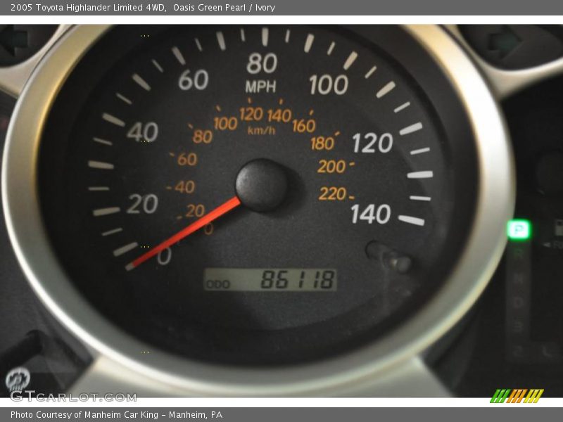 Oasis Green Pearl / Ivory 2005 Toyota Highlander Limited 4WD