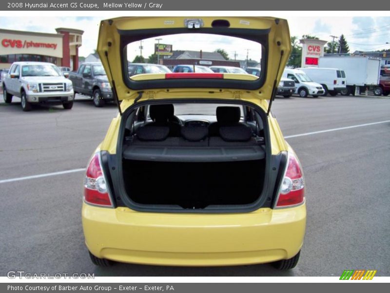 Mellow Yellow / Gray 2008 Hyundai Accent GS Coupe