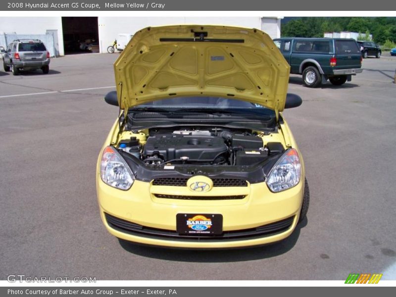 Mellow Yellow / Gray 2008 Hyundai Accent GS Coupe