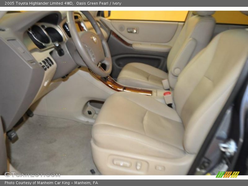 Oasis Green Pearl / Ivory 2005 Toyota Highlander Limited 4WD
