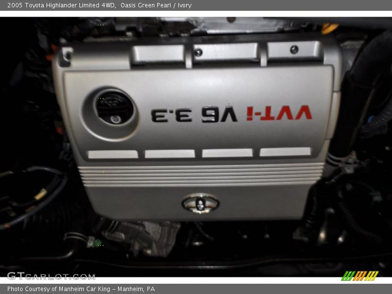 Oasis Green Pearl / Ivory 2005 Toyota Highlander Limited 4WD