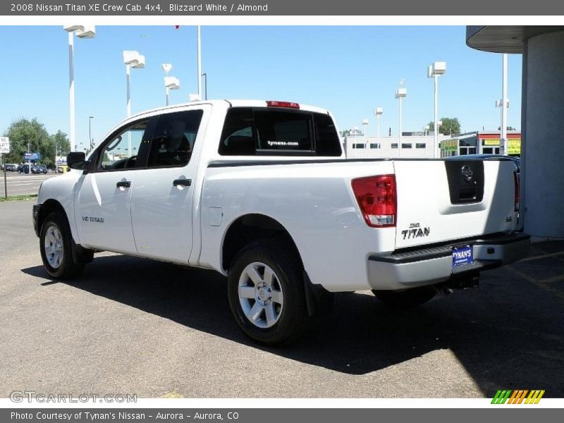 Blizzard White / Almond 2008 Nissan Titan XE Crew Cab 4x4