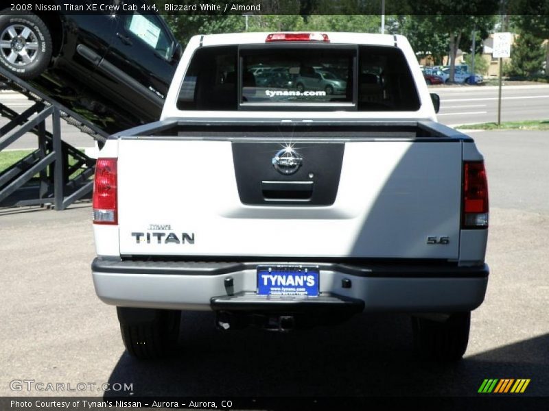 Blizzard White / Almond 2008 Nissan Titan XE Crew Cab 4x4
