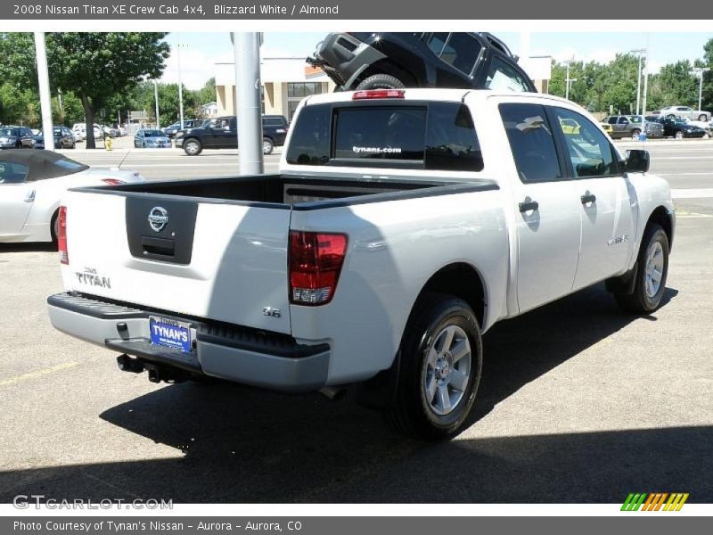 Blizzard White / Almond 2008 Nissan Titan XE Crew Cab 4x4